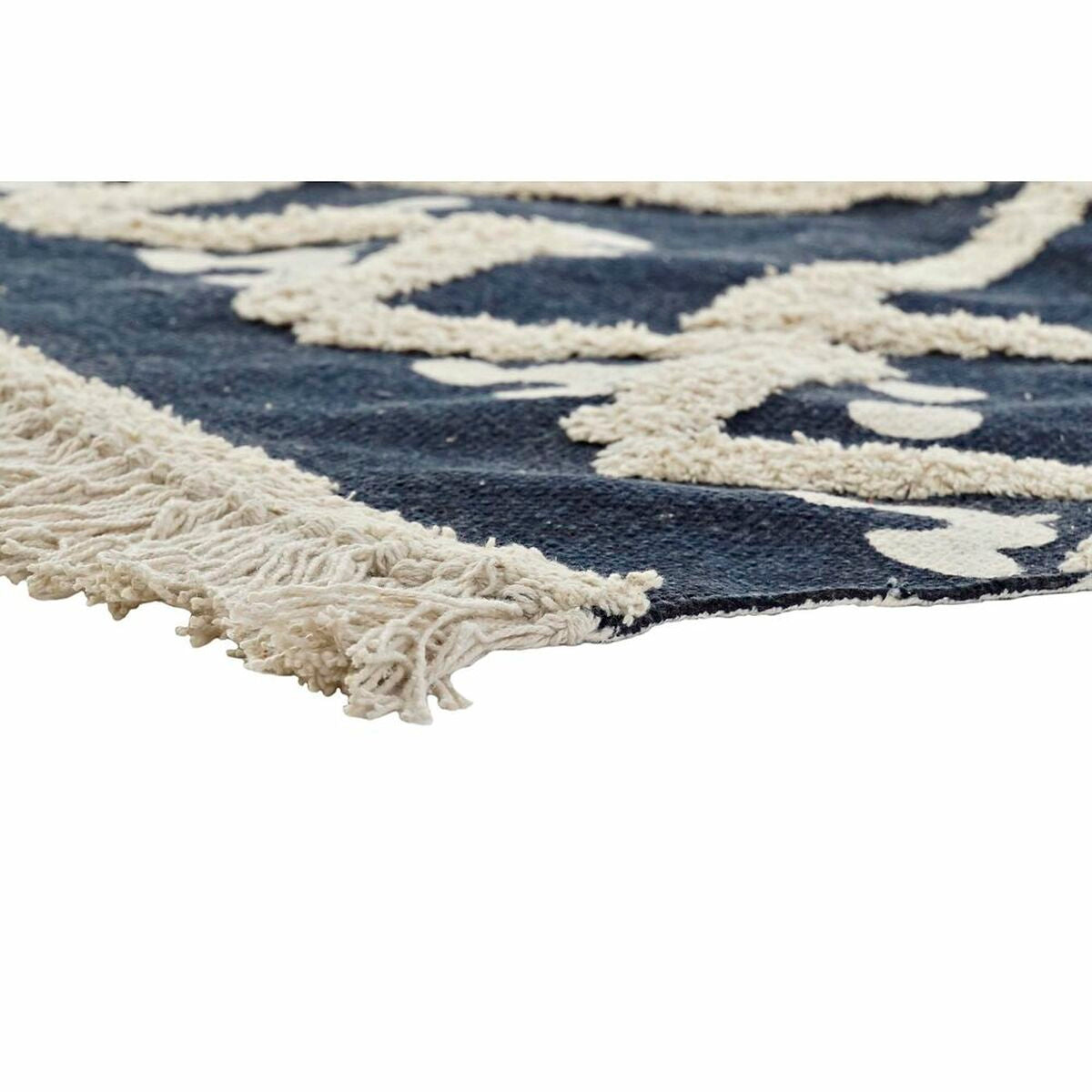 Alfombra DKD Home Decor Beige Azul marino 120 x 180 x 0,7 cm  Comprati.