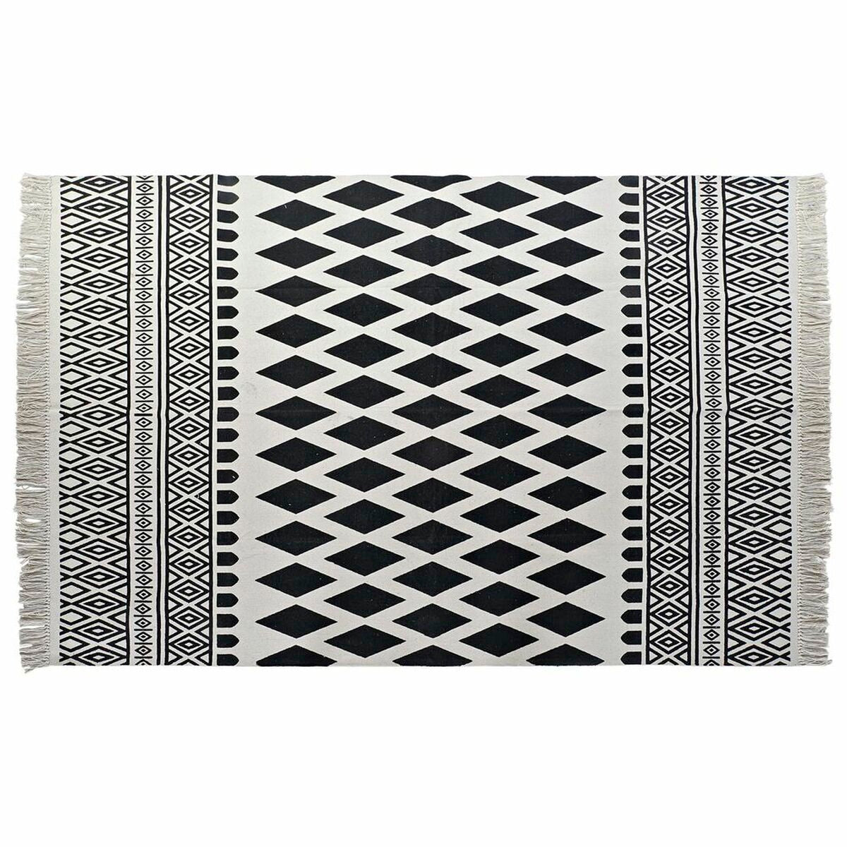 Alfombra DKD Home Decor Negro Blanco (160 x 250 x 0,7 cm)  Comprati.