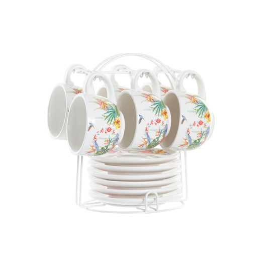 Juego de Tazas de Café DKD Home Decor Multicolor 180 ml Dolomita  Comprati.