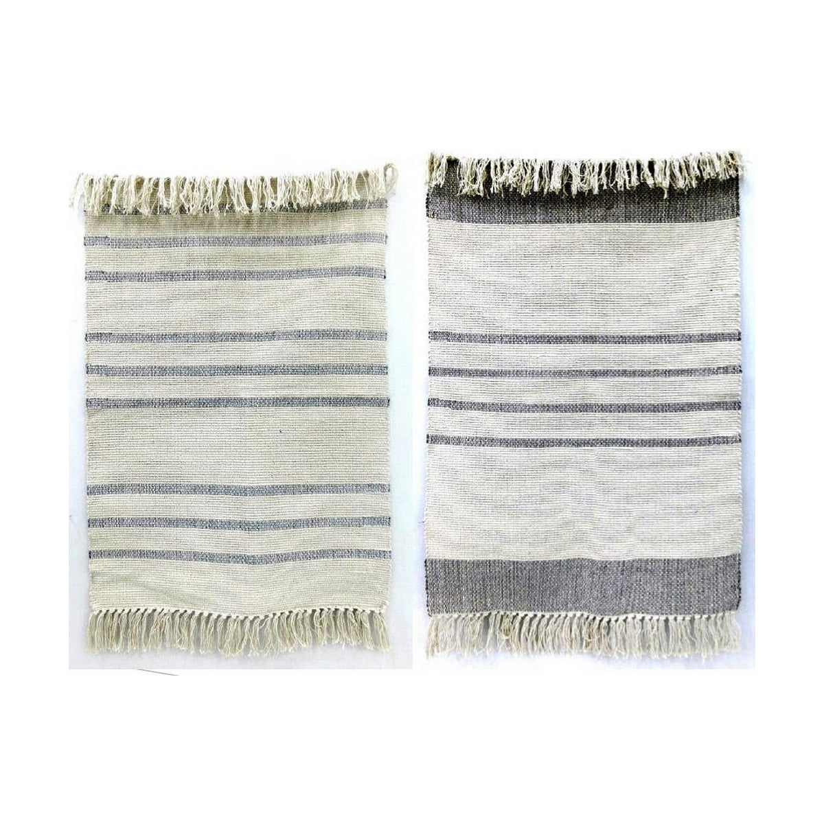 Alfombra DKD Home Decor 200 x 290 x 0,75 cm Gris Poliéster Blanco Flecos Boho (2 Unidades)  Comprati.