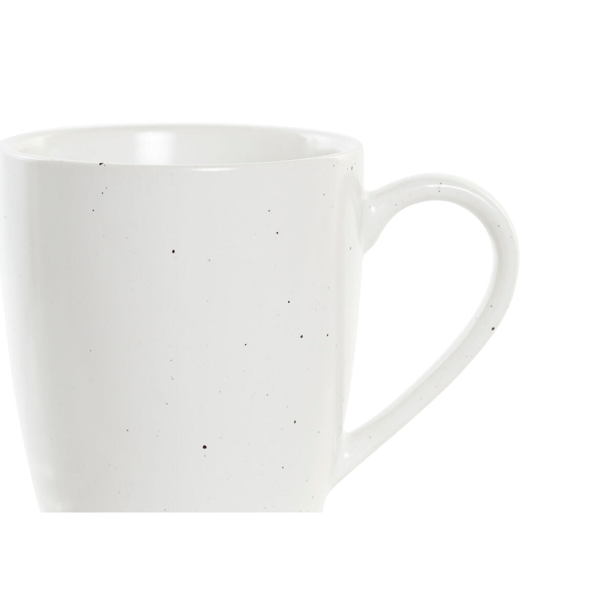 Juego de 4 Tazas Mug DKD Home Decor Blanco Natural Madera de caucho Gres 300 ml 19 x 13 x 31 cm  Comprati.