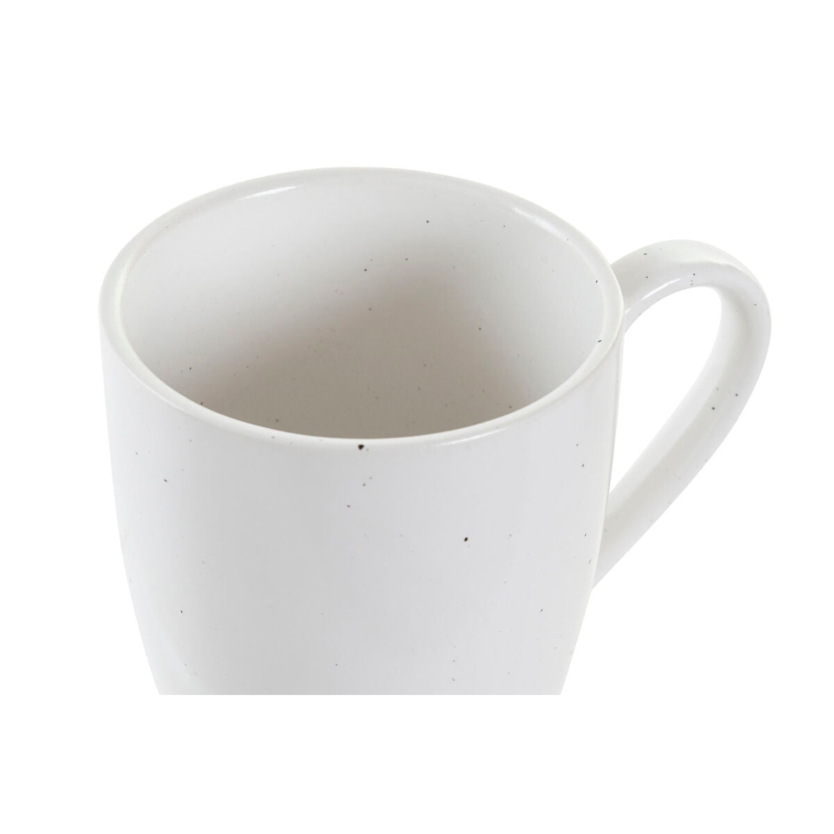 Juego de 4 Tazas Mug DKD Home Decor Blanco Natural Madera de caucho Gres 300 ml 19 x 13 x 31 cm  Comprati.