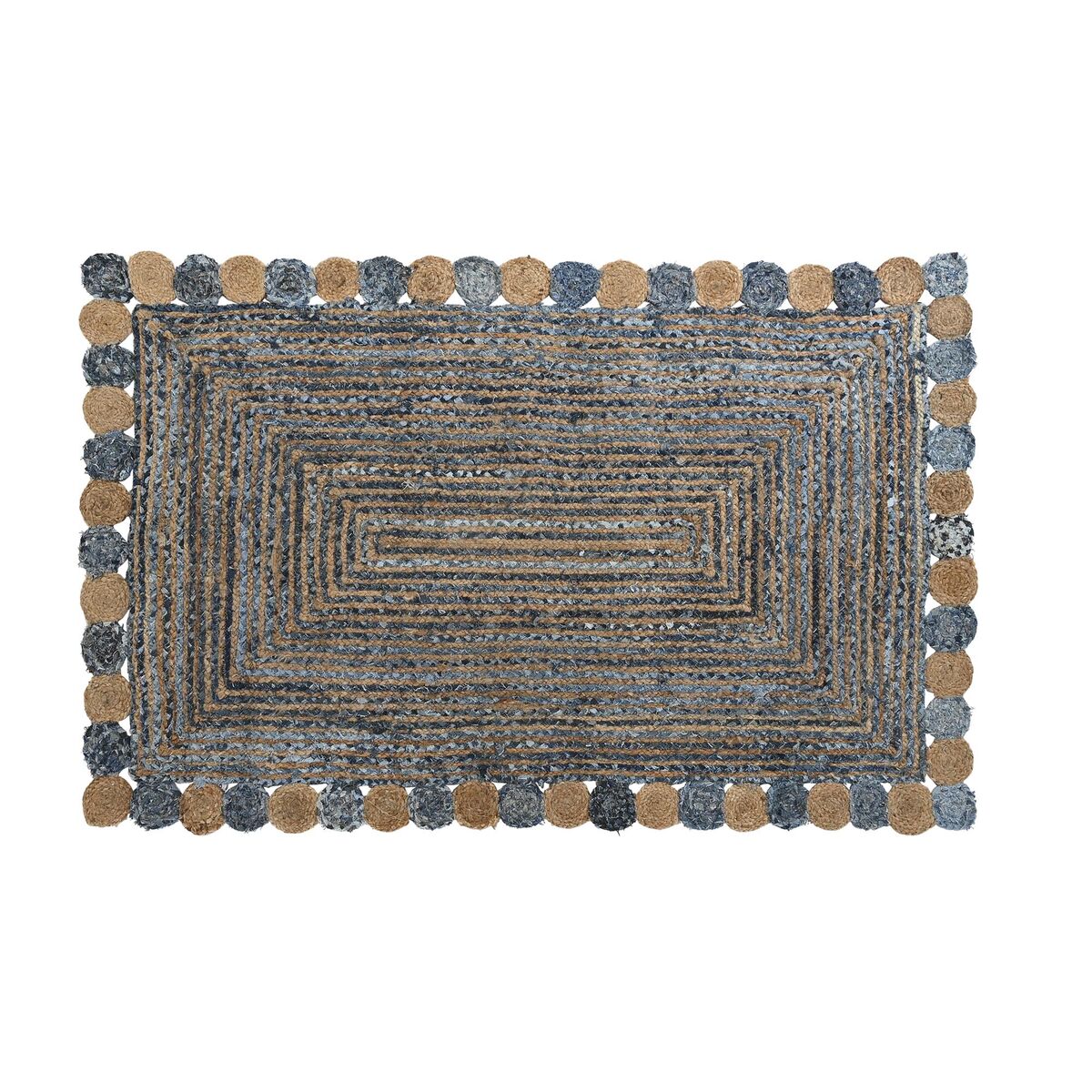 Alfombra DKD Home Decor 2100 gsm Algodón Jute (120 x 180 x 1 cm)  Comprati.