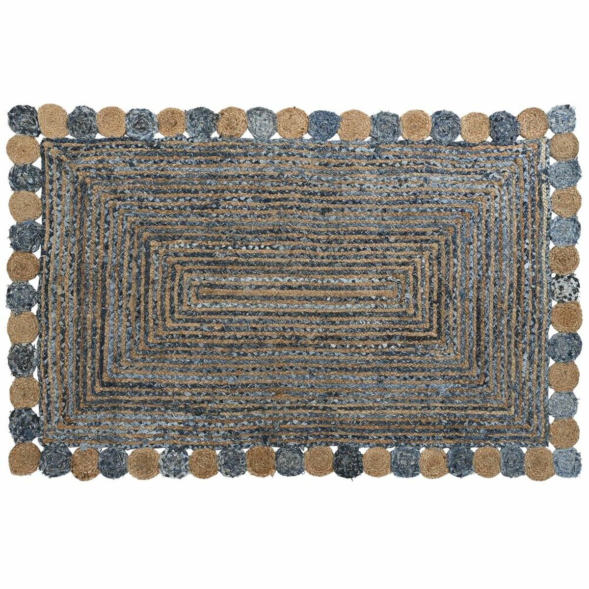 Alfombra DKD Home Decor Azul Multicolor Indio (200 x 290 x 1 cm)  Comprati.