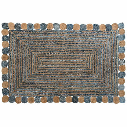 Alfombra DKD Home Decor Azul Multicolor Indio (200 x 290 x 1 cm)  Comprati.