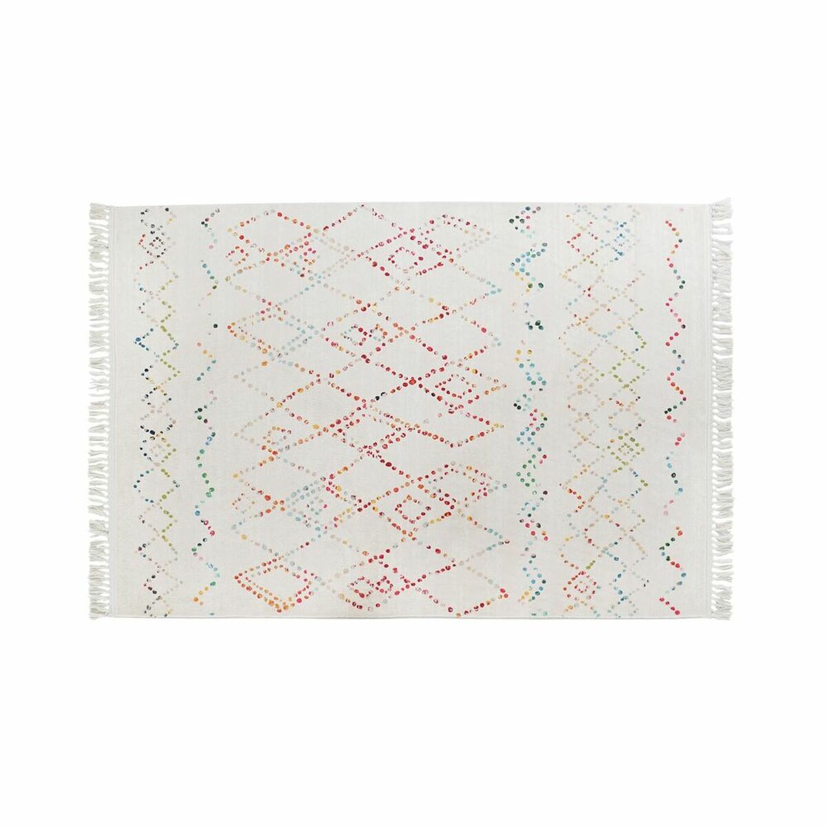 Alfombra DKD Home Decor Blanco Multicolor (120 x 180 x 0,7 cm)  Comprati.