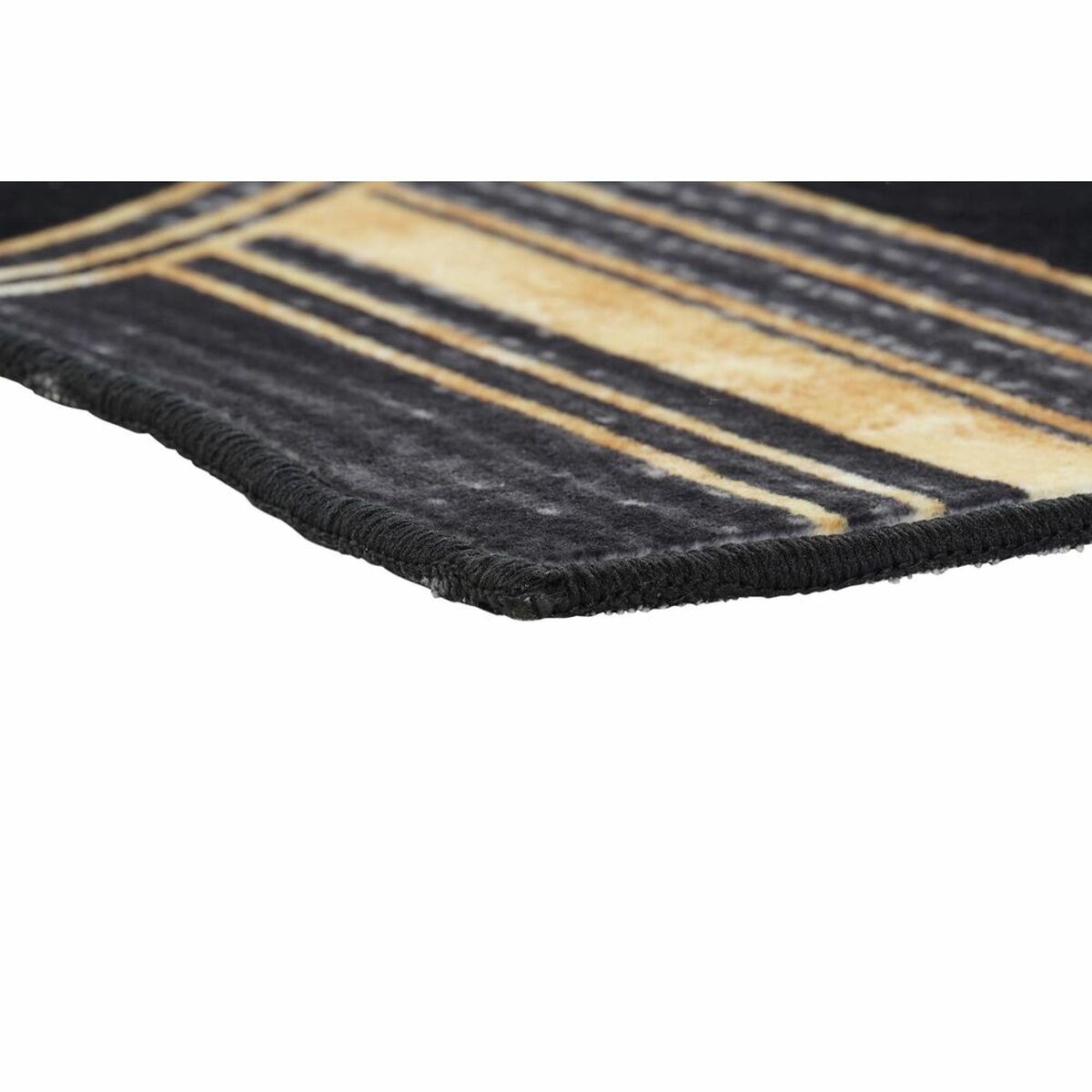 Alfombra DKD Home Decor Negro Dorado Moderno Geométrico (120 x 180 x 0,4 cm)  Comprati.