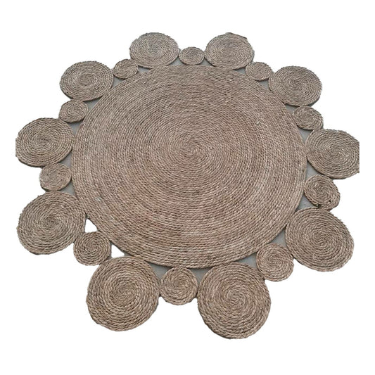 Alfombra DKD Home Decor Natural Poliéster Juncos (200 x 200 x 1 cm)  Comprati.