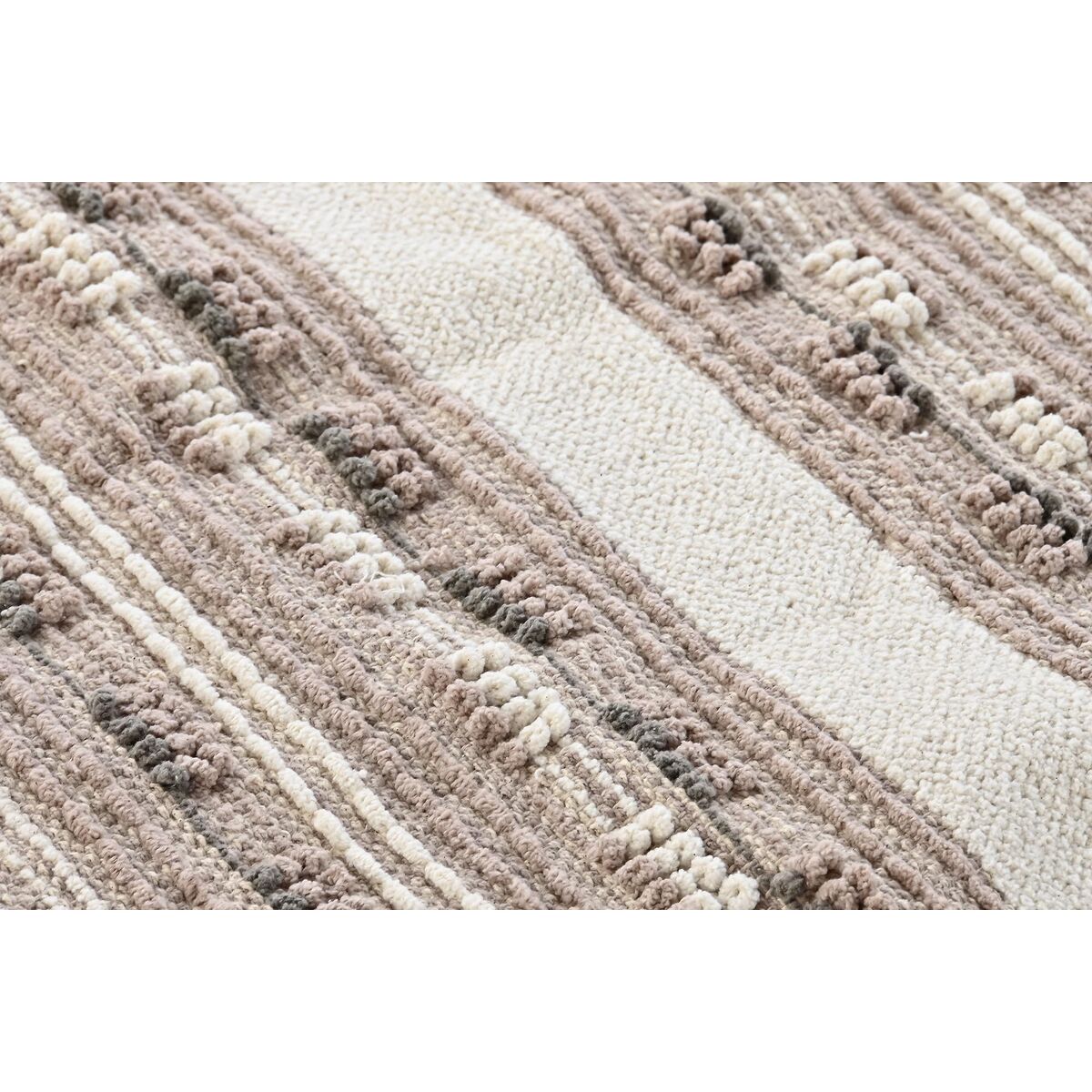 Alfombra DKD Home Decor Flecos Boho Poliéster Algodón (120 x 180 cm)  Comprati.