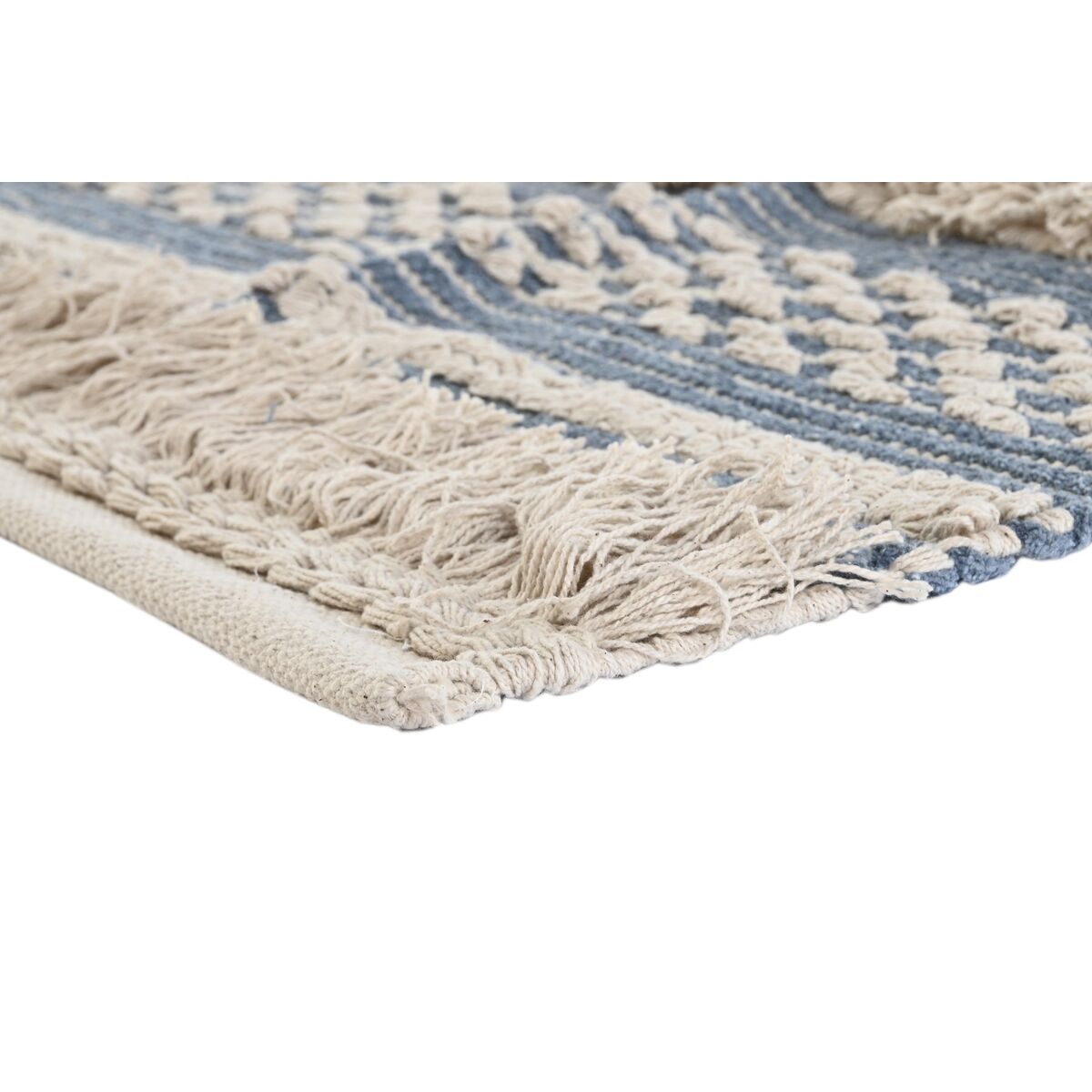 Alfombra DKD Home Decor 230 x 160 x 2 cm Azul Algodón Blanco Boho  Comprati.