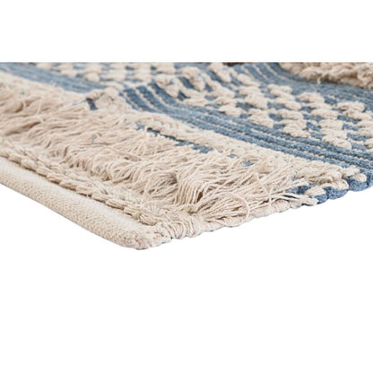 Alfombra DKD Home Decor 230 x 160 x 2 cm Azul Algodón Blanco Boho  Comprati.