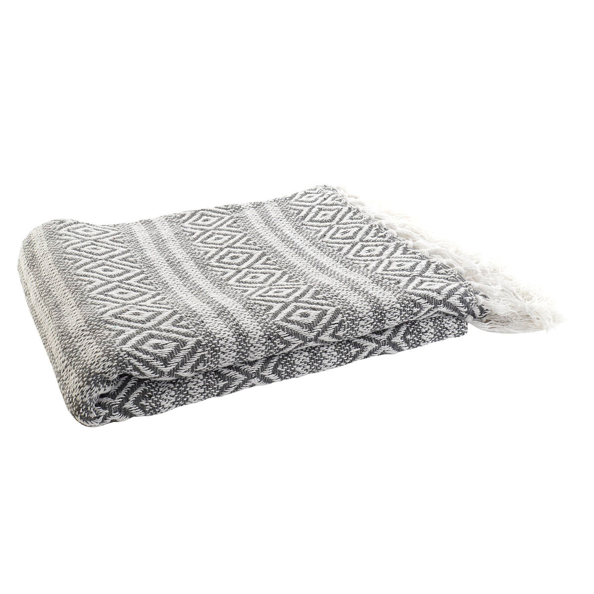 Manta DKD Home Decor 130 x 170 x 1 cm Gris  Comprati.