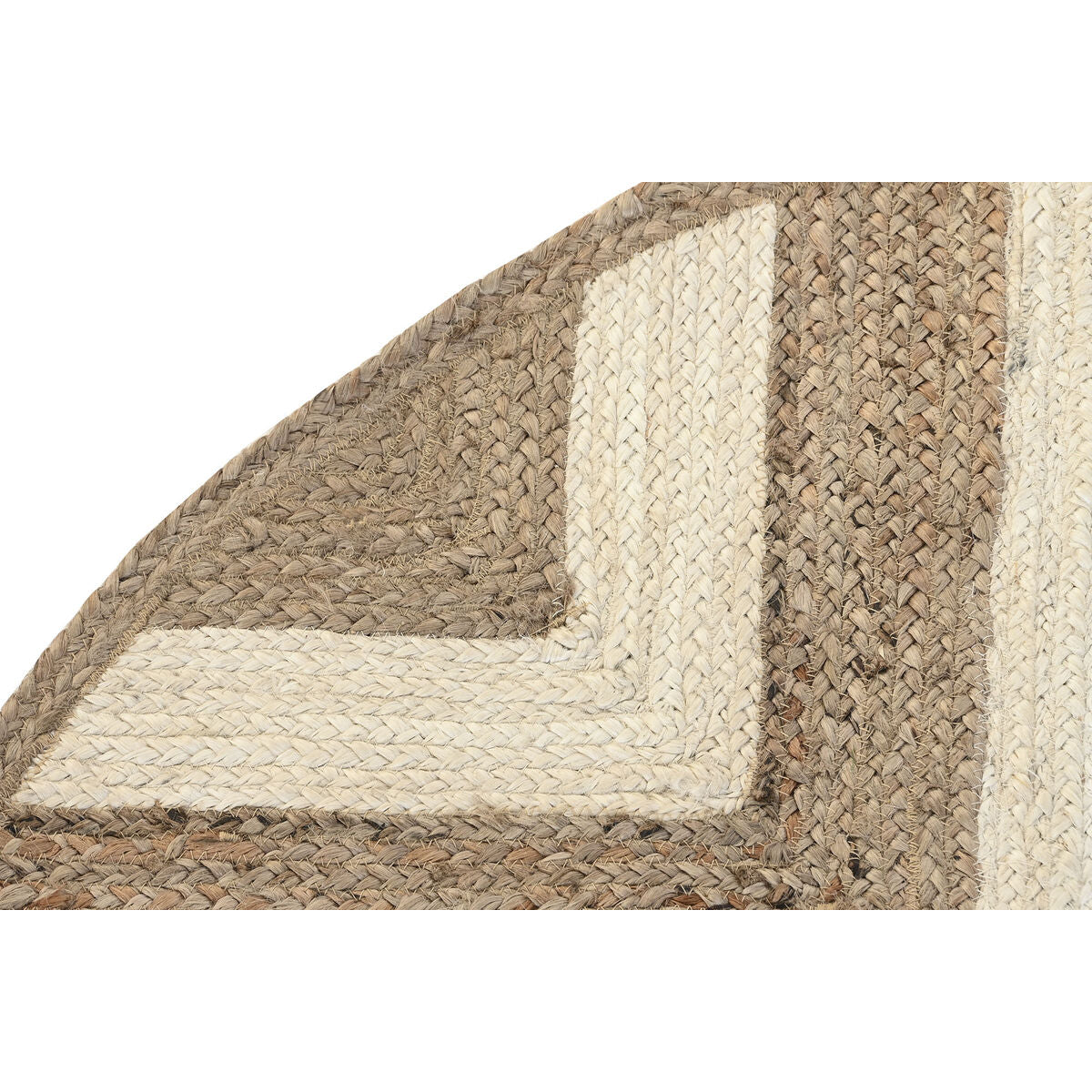 Alfombra DKD Home Decor Scandi Blanco Marrón claro Jute (150 x 150 x 1 cm)  Comprati.