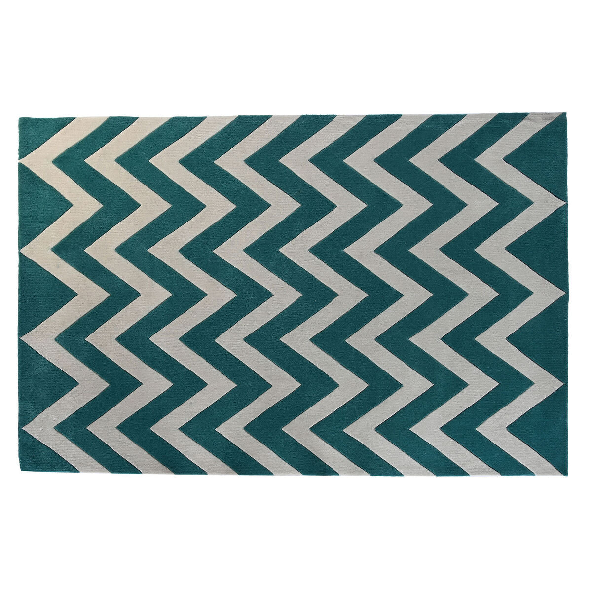 Alfombra DKD Home Decor 160 x 230 x 2 cm Poliéster Zig-zag Bicolor  Comprati.