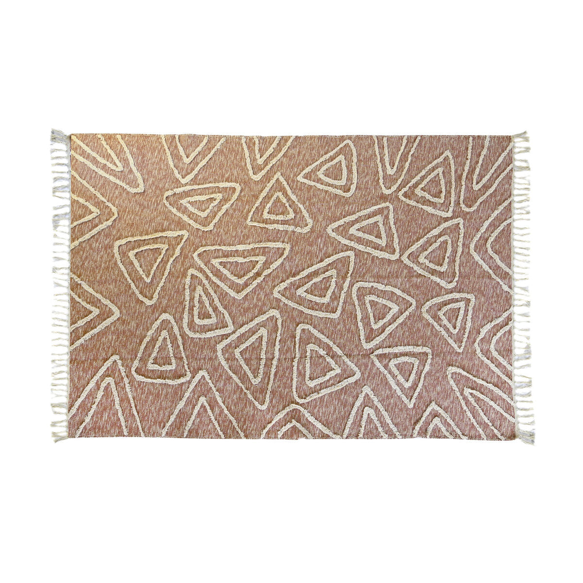 Alfombra DKD Home Decor Rosa Terracota Blanco Flecos Urbano (160 x 230 x 1 cm)  Comprati.