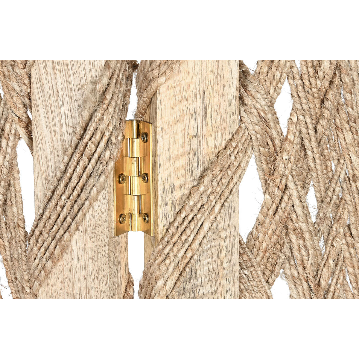 Biombo DKD Home Decor 151 x 2,5 x 183 cm Madera de mango Jute  Comprati.