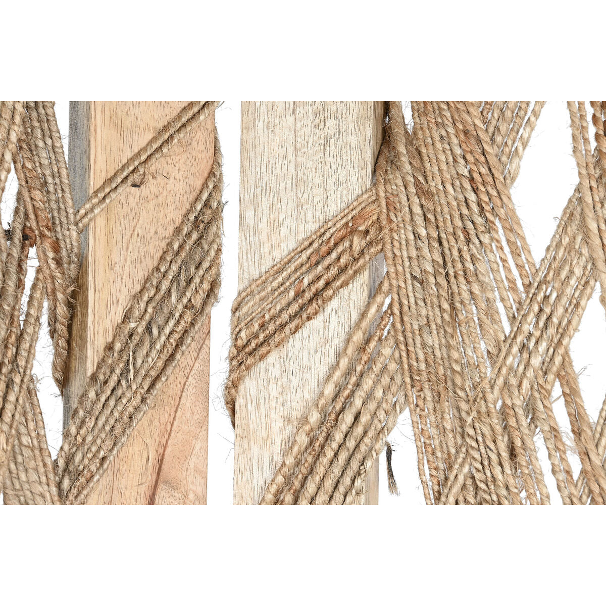 Biombo DKD Home Decor 151 x 2,5 x 183 cm Madera de mango Jute  Comprati.