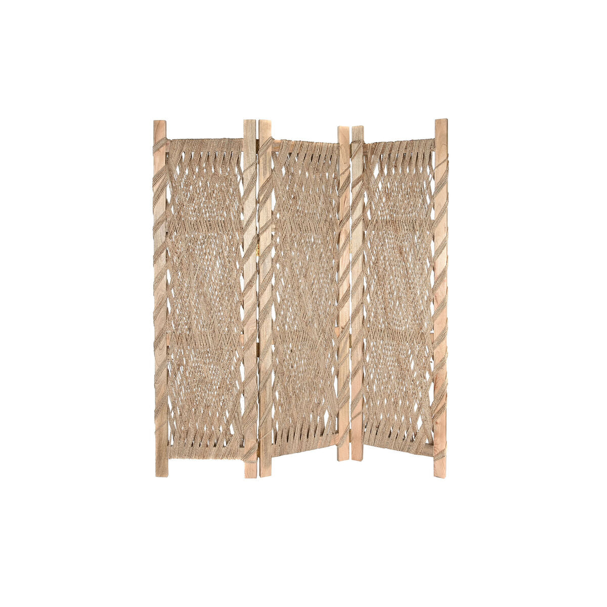 Biombo DKD Home Decor 151 x 2,5 x 183 cm Madera de mango Jute  Comprati.