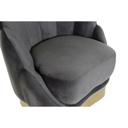 Butaca DKD Home Decor 86 x 80 x 85 cm Gris Metal Blanco Gris oscuro  Comprati.