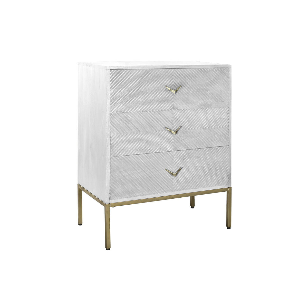 Cómoda DKD Home Decor Metal Blanco Madera de mango 70 x 40 x 90 cm  Comprati.