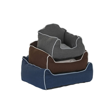 Cama para mascota DKD Home Decor Azul Marrón Gris 72 x 61 x 34 cm  Comprati.