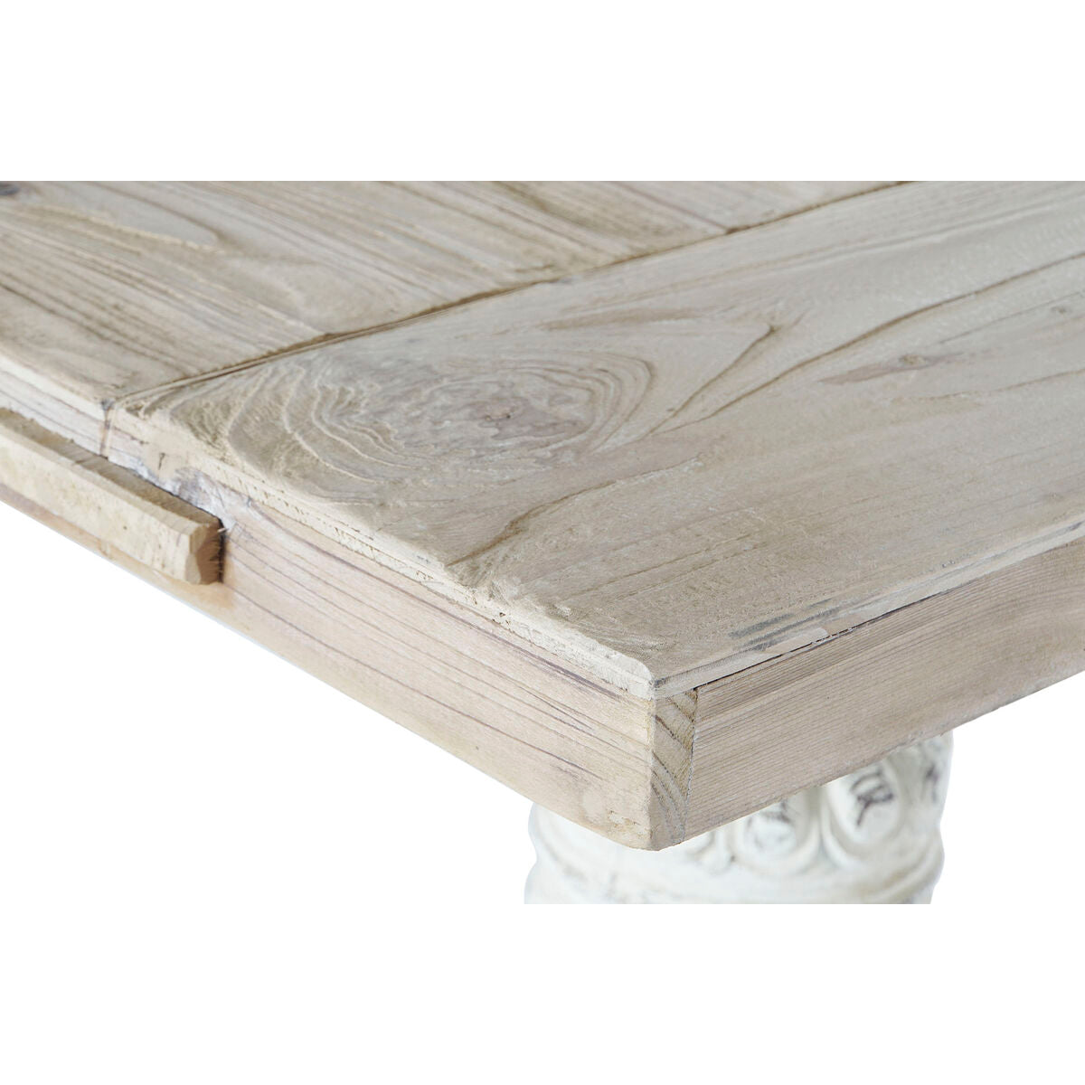 Mesa de Comedor DKD Home Decor Blanco Natural Abeto 200 x 90 x 78 cm  Comprati.