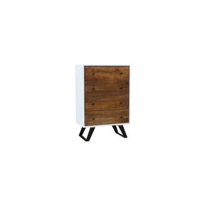 Cajonera DKD Home Decor Blanco 70 x 40 x 105 cm Metal Madera de mango  Comprati.