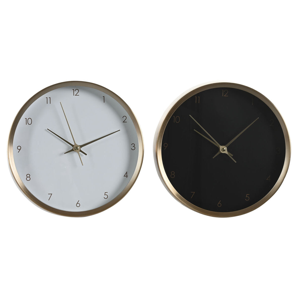 Reloj de Mesa DKD Home Decor 25,7 x 4,2 x 25,7 cm Mujer Dorado Aluminio (2 Unidades)  Comprati.