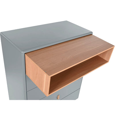 Cajonera Home ESPRIT Azul Gris Polipropileno Madera MDF 80 x 40 x 117 cm  Comprati.