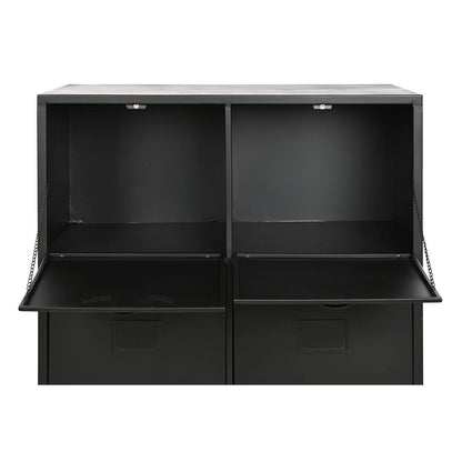 Cajonera Home ESPRIT Negro Metal Loft 75 x 45 x 80 cm  Comprati.