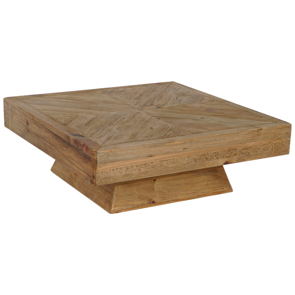 Mesa de Centro Home ESPRIT Marrón Madera de pino 100 x 100 x 36 cm  Comprati.