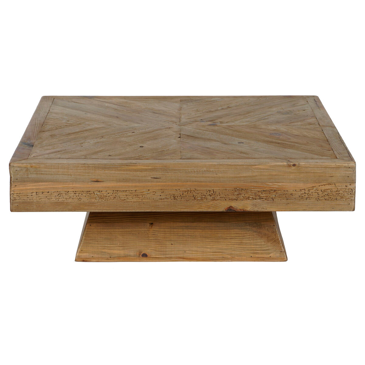 Mesa de Centro Home ESPRIT Marrón Madera de pino 100 x 100 x 36 cm  Comprati.