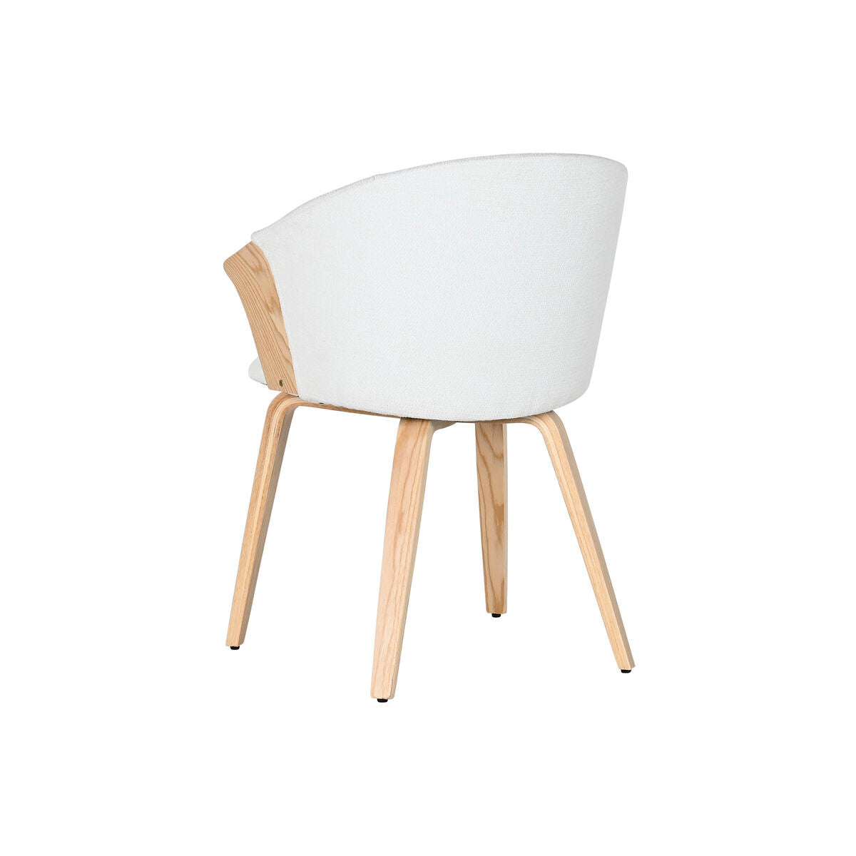 Silla de Comedor Home ESPRIT Blanco Poliéster Madera 60 x 57,5 x 79 cm  Comprati.