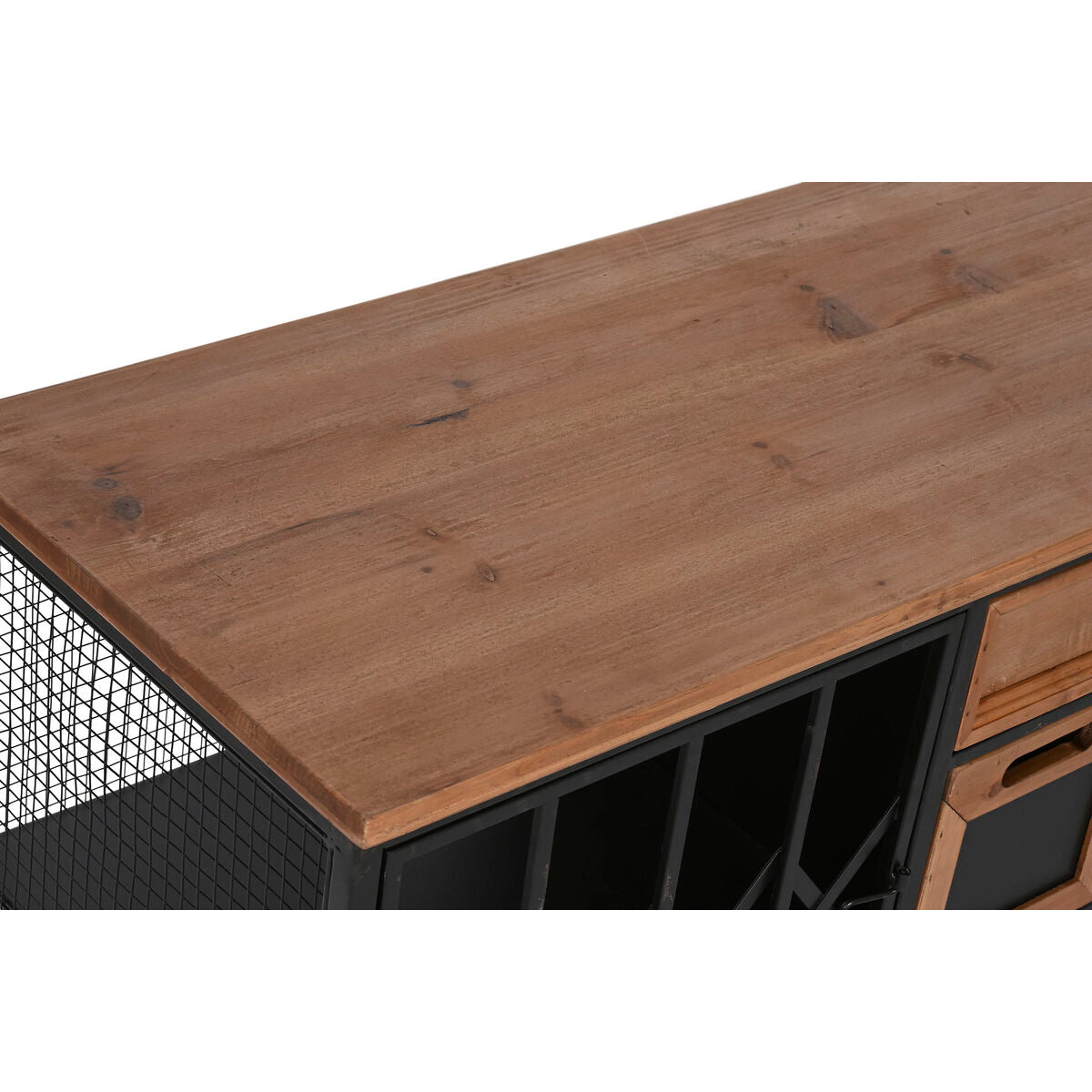 Cajonera Home ESPRIT Metal Abeto Loft 122 x 37 x 58,5 cm  Comprati.