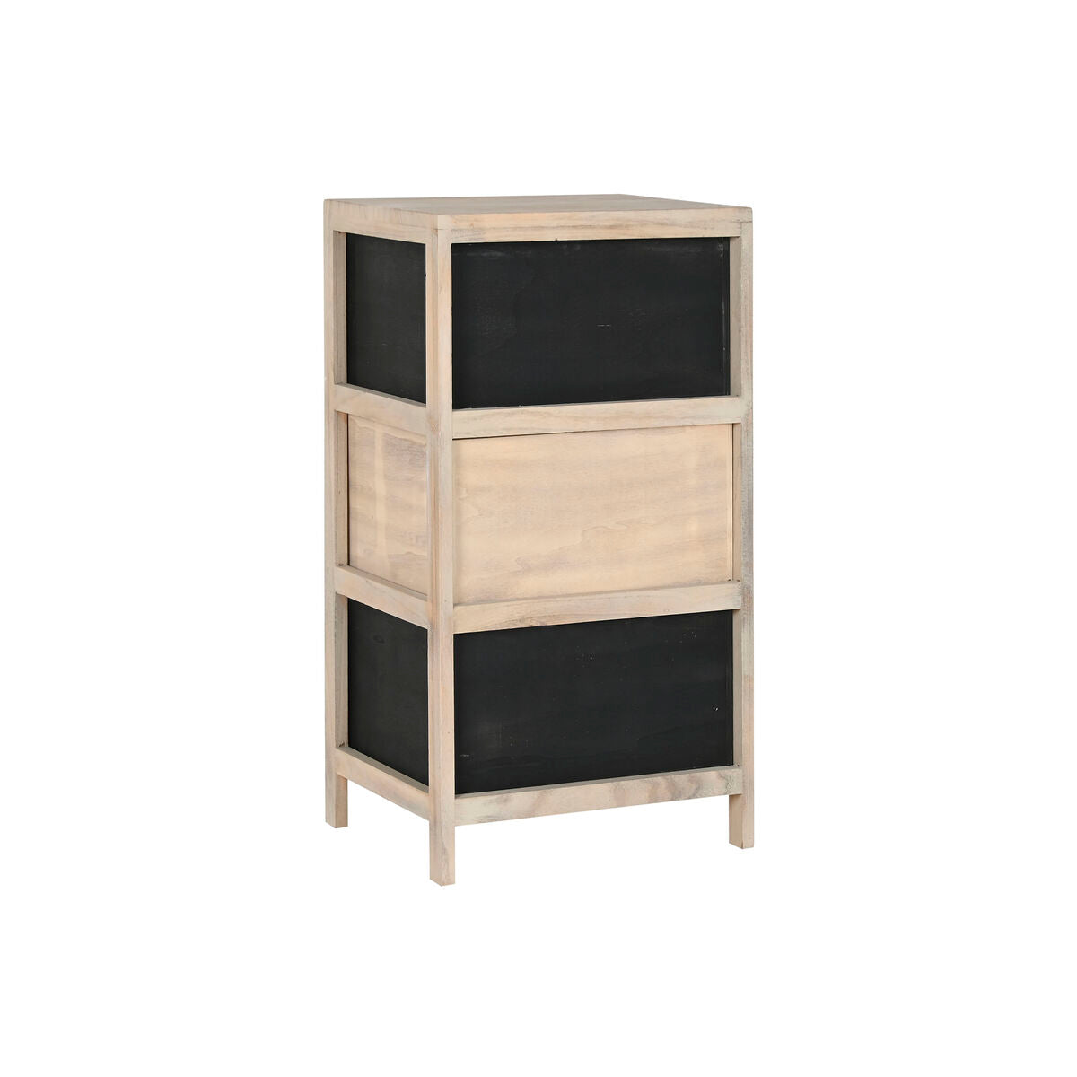 Cajonera Home ESPRIT Negro Natural Madera 40 x 30 x 73,5 cm  Comprati.