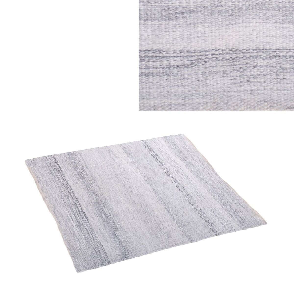 Alfombra de Exterior Goa 120 x 180 x 0,5 cm PET Blanco/Gris  Comprati.