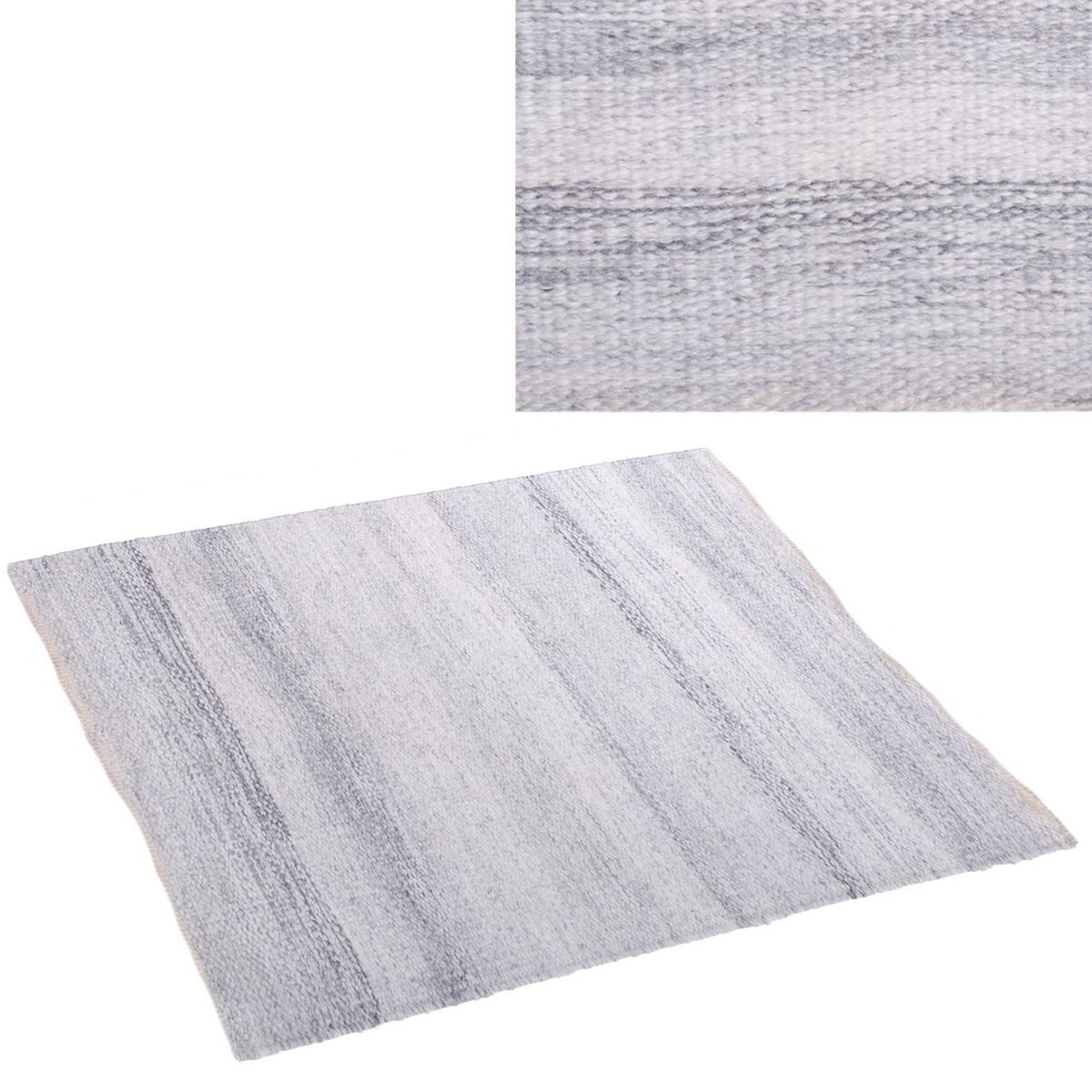 Alfombra Goa Blanco/Gris PET 180 x 270 x 1 cm  Comprati.