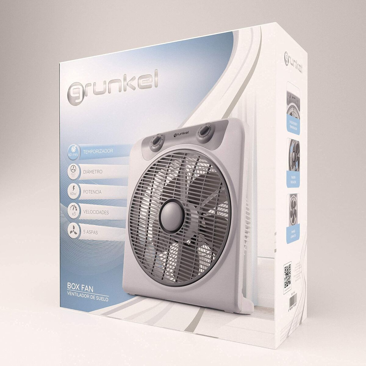 Ventilador de Suelo Grunkel BOX FAN 45 W Gris  Comprati.