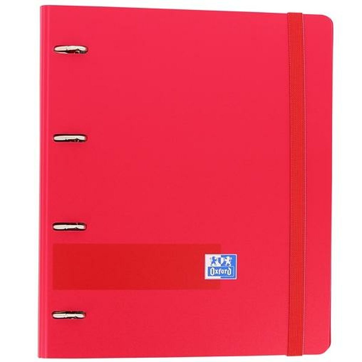 Carpeta de anillas Oxford EuropeanBinder Rojo A4+ (4 Unidades)  Comprati.