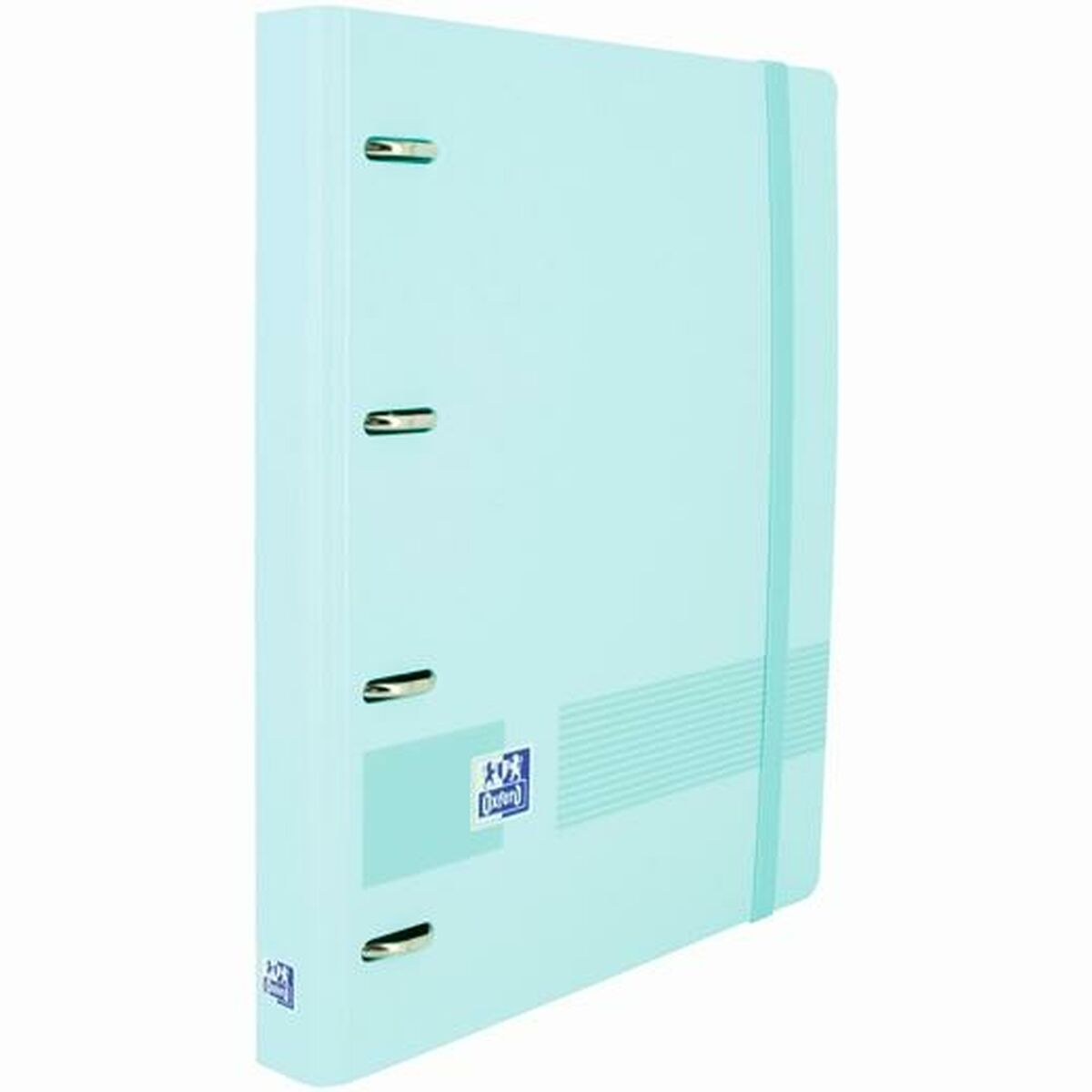 Carpeta de anillas Oxford EuropeanBinder Azul Pastel A4+ (4 Unidades)  Comprati.