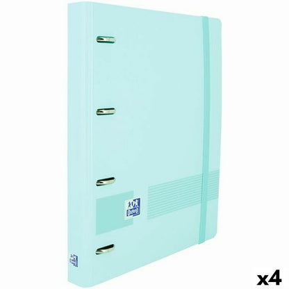 Carpeta de anillas Oxford EuropeanBinder Azul Pastel A4+ (4 Unidades)  Comprati.