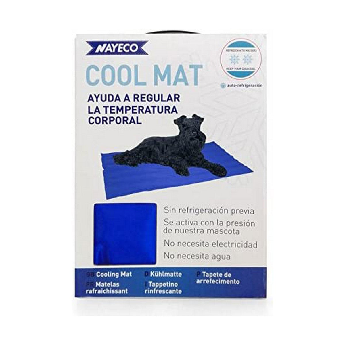 Alfombra para perros Nayeco Cool mat Azul Gel refrigerante (50 x 40 cm)  Comprati.