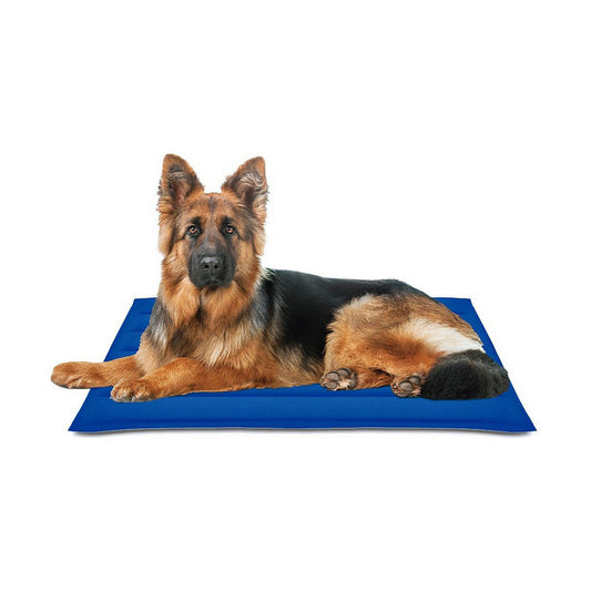 Alfombra para perros Nayeco 90 x 105 cm Azul Acrílico Gel refrigerante  Comprati.