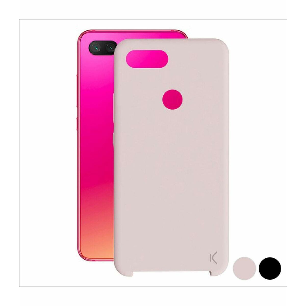 Funda para Móvil KSIX Rosa Xiaomi MI 8 Lite  Comprati.