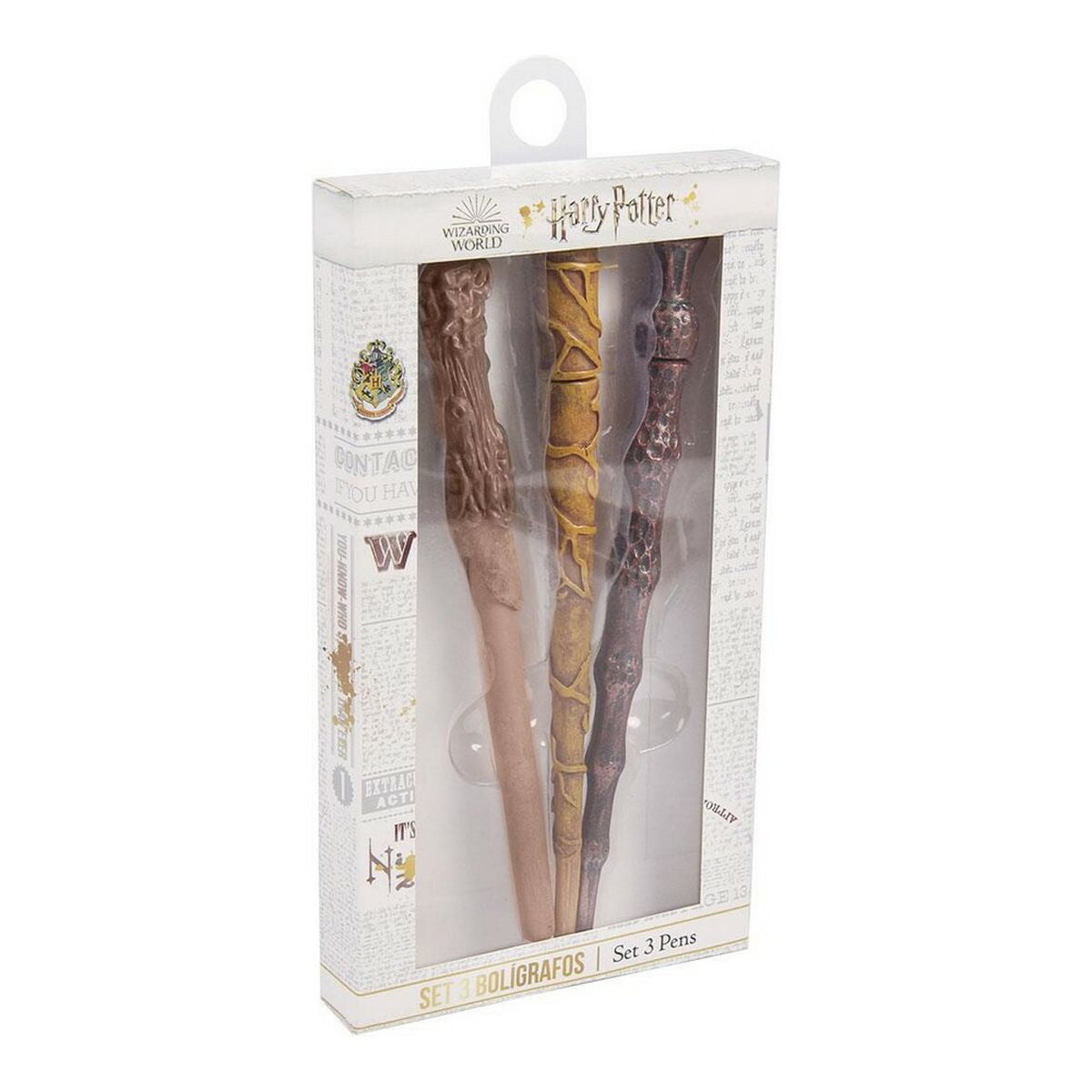 Set de Bolígrafos Harry Potter Marrón (3 pcs)  Comprati.