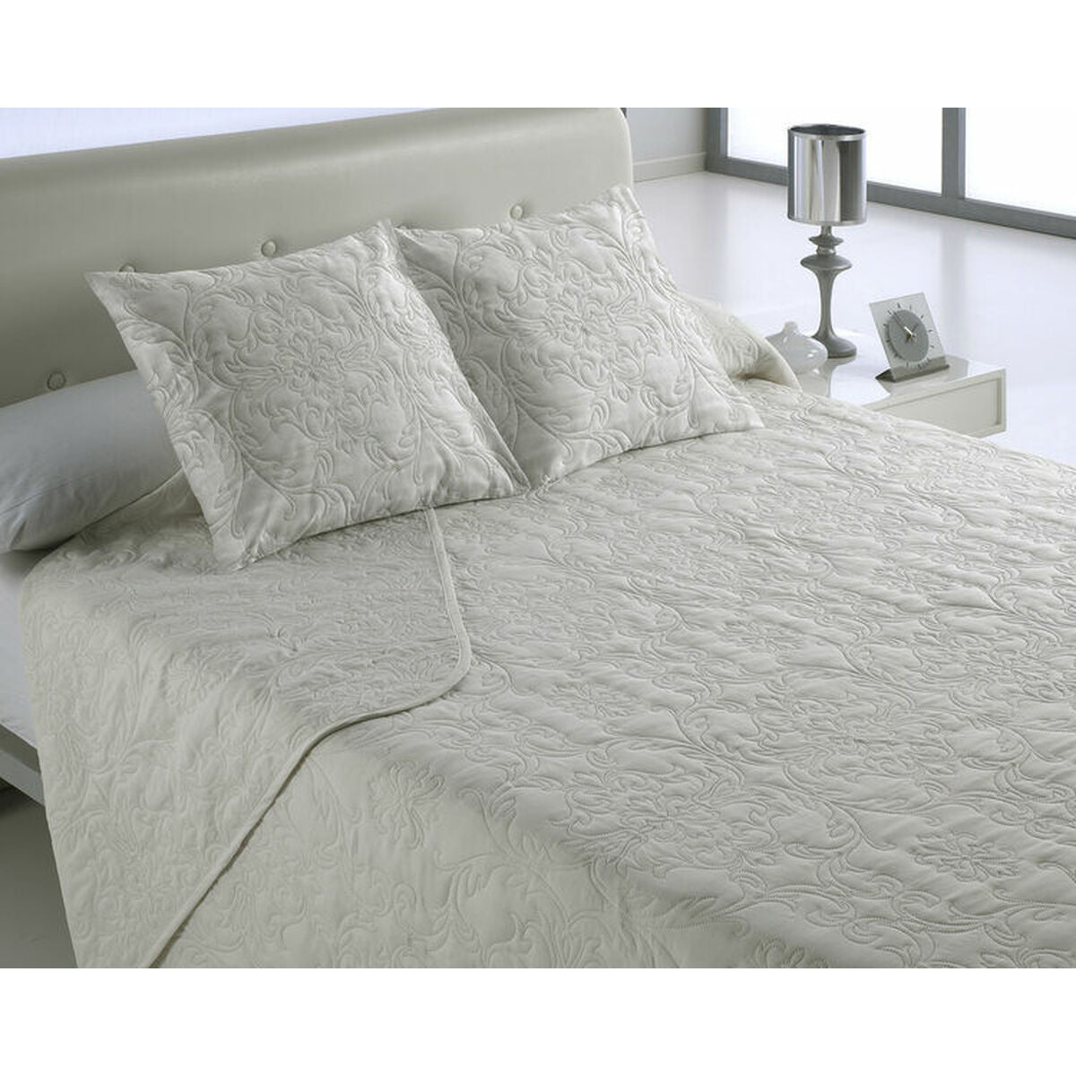 Colcha Hosteline VEGAS Beige Cama de 135 (3 Piezas)  Comprati.