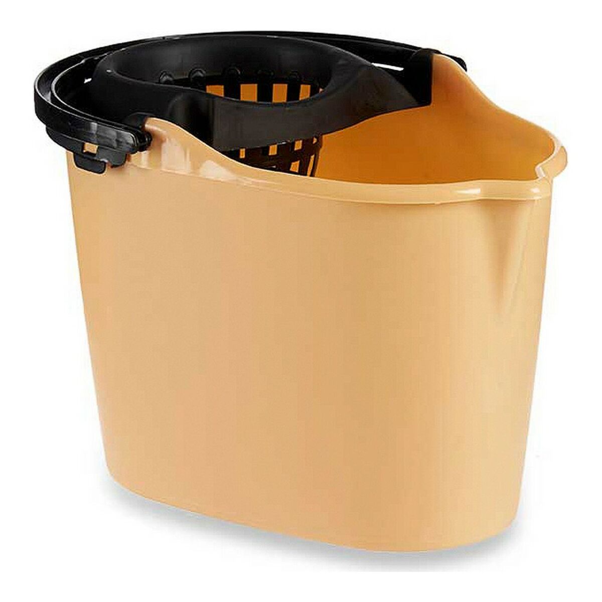 Cubo de Fregar Negro Beige Polipropileno 15 L  Comprati.