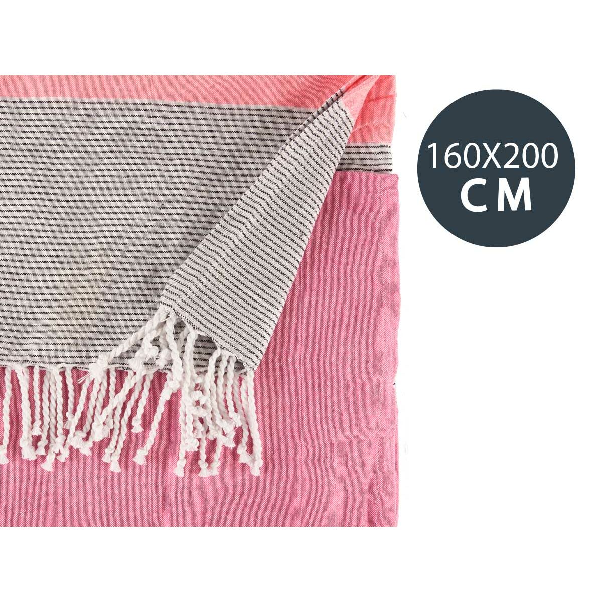 Foulard Multiusos Rayas 160 x 200 cm Rosa  Comprati.