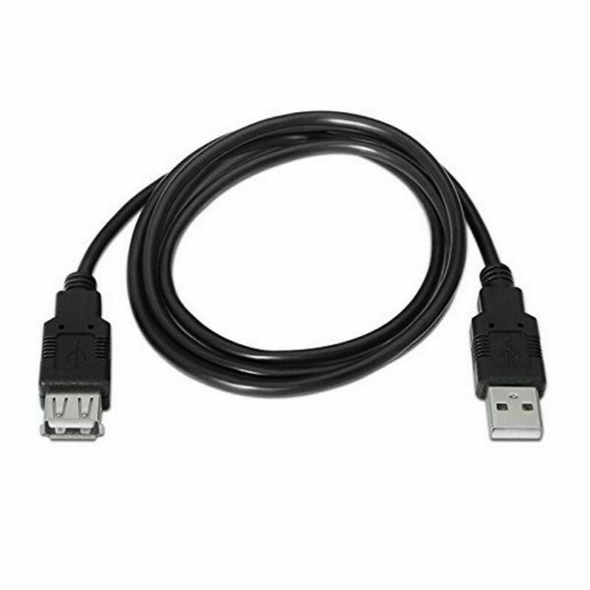 Cable alargador TooQ FS20200M-B 1,8 m USB  Comprati.