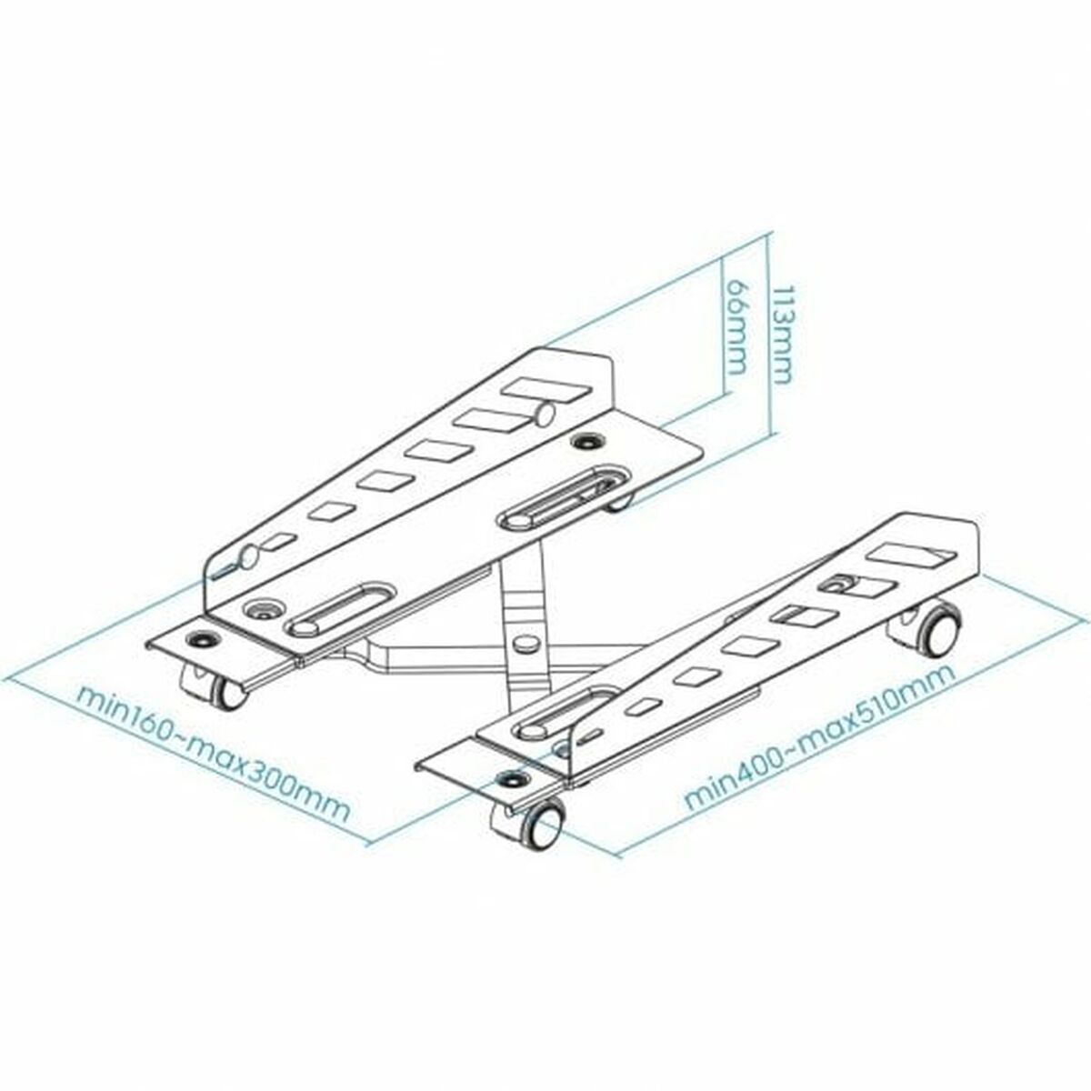 Soporte CPU con Ruedas TooQ UMCS0024-B  Comprati.